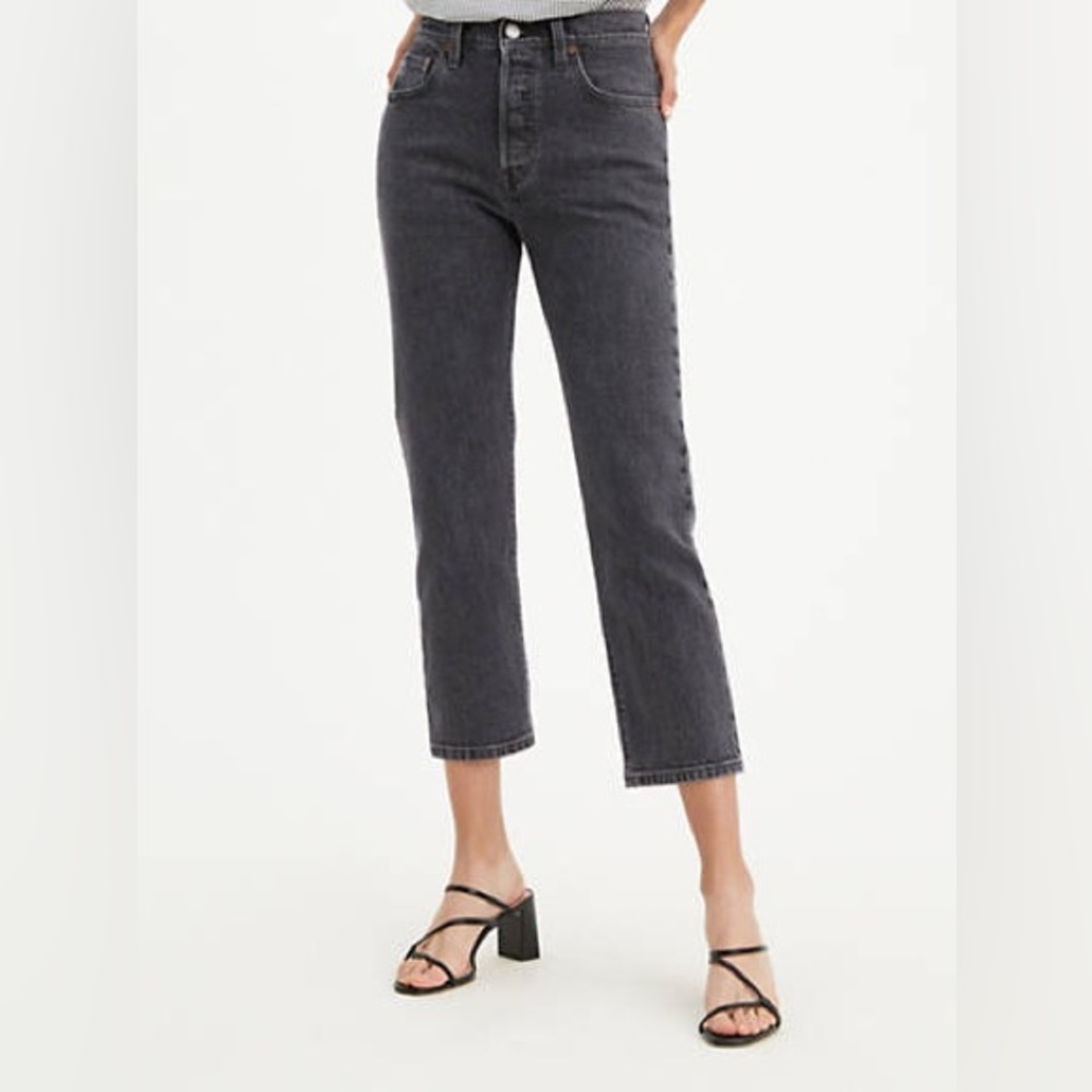 Levi’s 501 Original Stretch Cropped Women’s Jeans Dark Wash Size 27